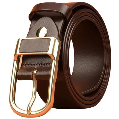 Paul Men's Genuine Cowhide Leather Pin Buckle Belt - Casual Pants Accessory
