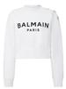 Balmain 25AW Nowa Damska Sportowa Bluza z Kapturem i Okrągłym Dekoltem - Modna, Luźna i Wygodna