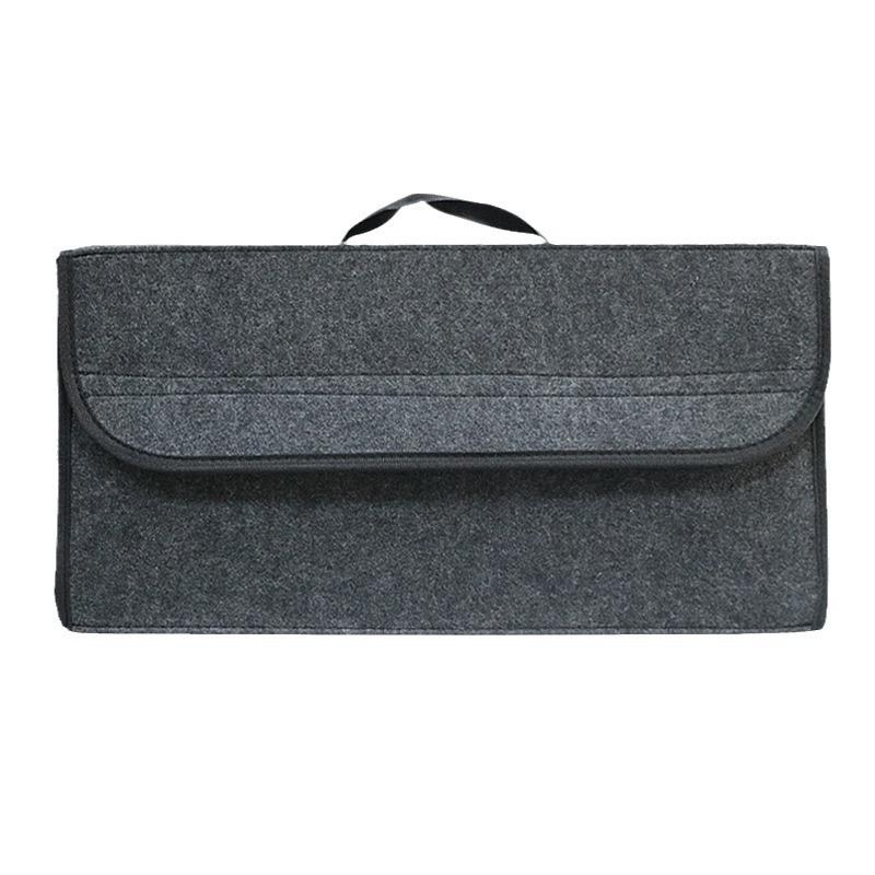 

1pc Durable Expandable Foldable Car Organizer System - Heavy-Duty Felt-Lined SUV Trunk & Vehicle Storage Box with Modular Packs