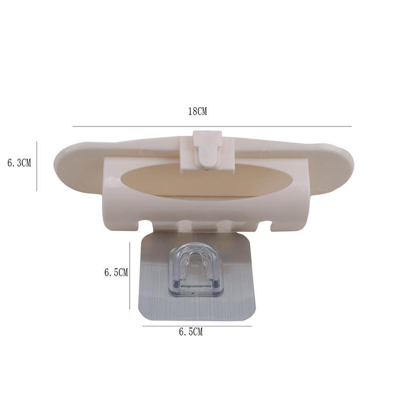 No Punching And No Trace Paste Toothbrush Holder Razor Holder Wall-Mounted Toothbrush Holder Bathroom Storage Rack