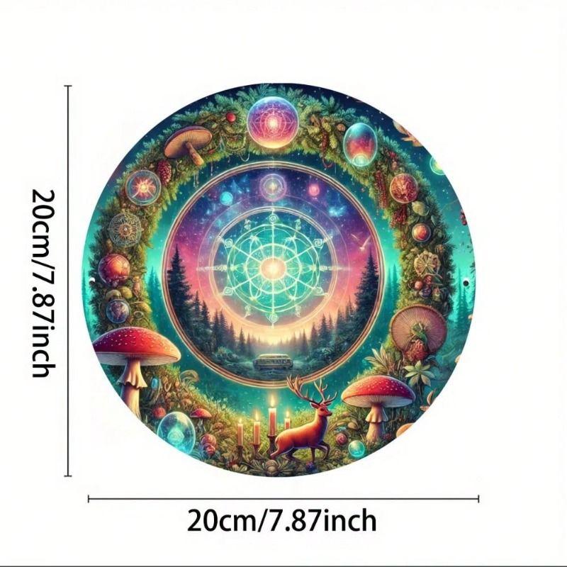 Metal Wall Art Decorative Sign Hanging Home Decor 20x20 cm