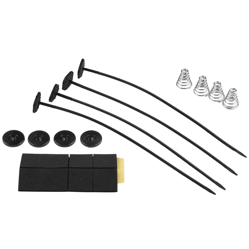 

Electric Radiator Fan Installation Kit 4 Mounting Feet Universal Car Electric Cooling Fan Mount Kit 4 Cable Ties 4 Springs