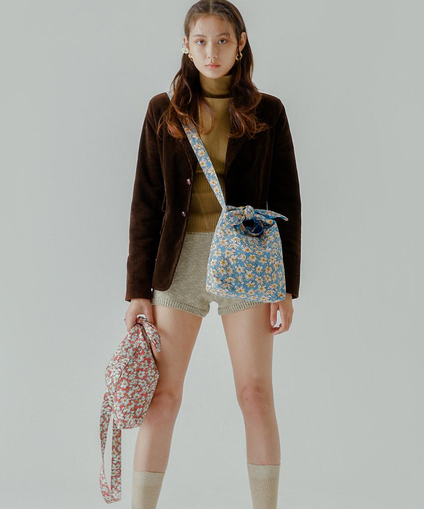 Something Good Corduroy Daisy Tie Eco Bag Mini Cross- 3 Colors