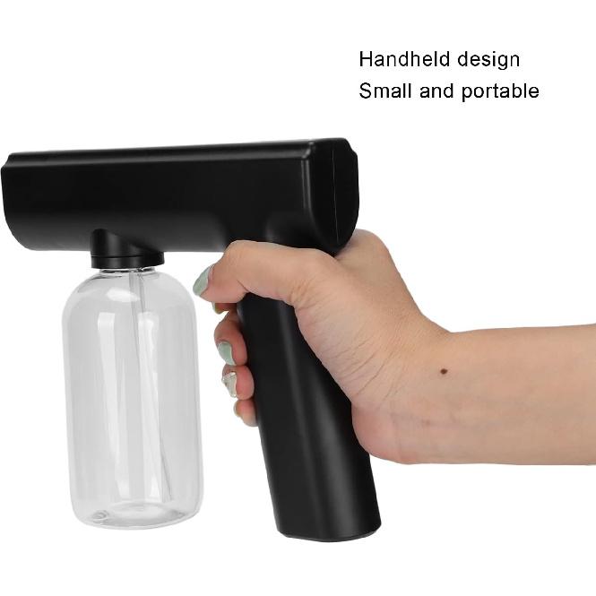 Electric Mist Atomizer Sprayer Gun - Handheld Portable Rechargeable Fogger, Nanometer Machine for Home, Office, School, Hotel