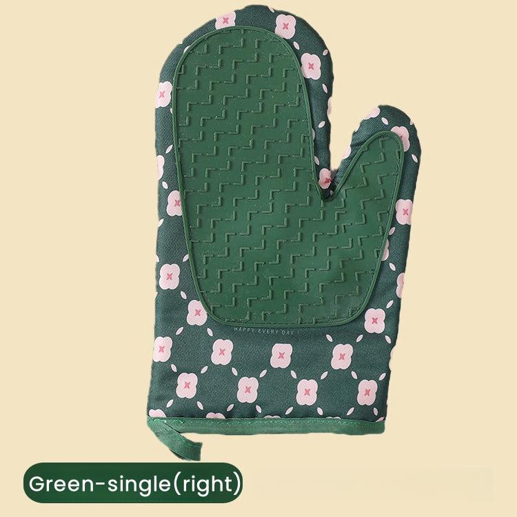 Silicone Oven Gloves High Temperature Resistant Anti-burn Non-slip Thickened for Kitchen Microwave Baking Dessert Tools