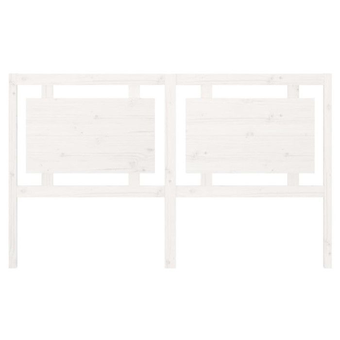 VidaXL Headboard White 165.5x4x100 Cm Solid Pine Wood 817951