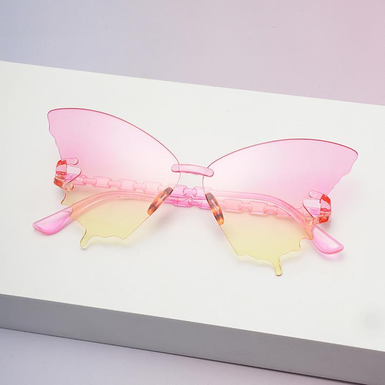 Butterfly Eyewear Unisex Frameless Sunglasses With Resin Lenses For Travel And Fashion