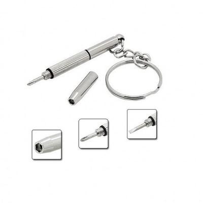 New Portable Home Eyeglass Sun-glass Watch Repair Kit with Key-chain Screwdriver Tool Eyeglass Screw