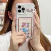 Cute Bear Printed Soft TPU Clear Shockproof Casing Protective Cover Transparent Full Back Case