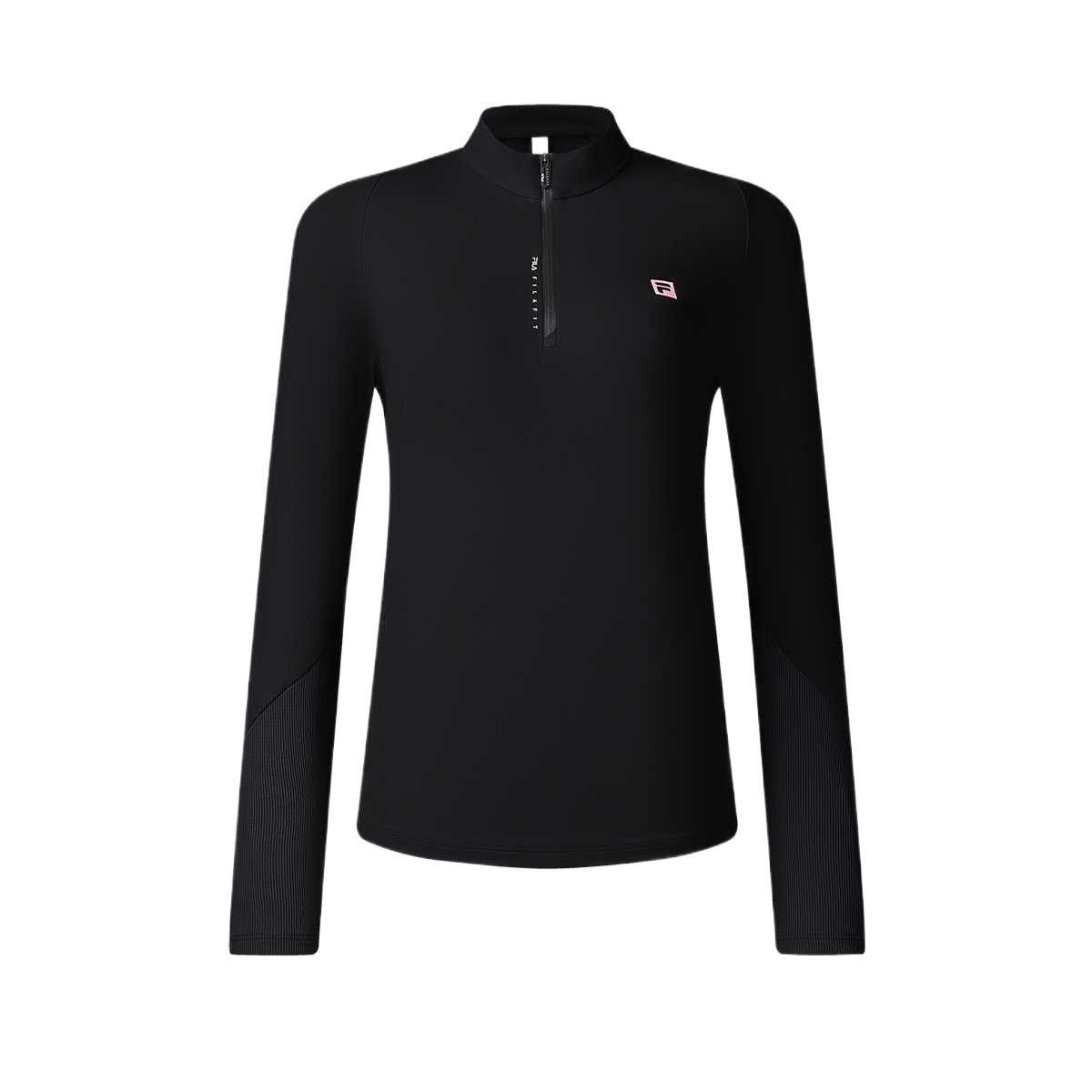 FILA Фитнес Влагоотводящий Дышащий Удобный Однотонный Топ для тренировок Женские топы Глубокий черный A11W511210FBK S 7198₽