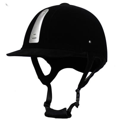 Kask jeździecki Unisex Klasyczny aksamitny kask jeździecki Sprzęt do jazdy konnej Kask rowerowy Czapka ochronna 54-62cm Regulowany