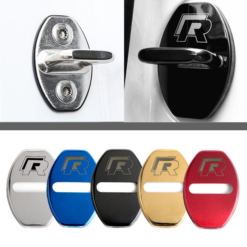 2026 Hot For VW VOLKSWAGEN Door Lock Cover Emblems Case For Volkswagen Passat Golf Jetta Bora Polo Sagitar Tiguan Accessories