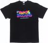 Strumpfhose mit Strumpfhaltern Titel Logo Schwarz T T-Shirt Deluxe Anime Neu L Größe