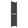 Vidaxl 6-Panel Room Divider, Brown, 300X200 Cm, Fabric