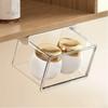 Transparent Pull-Out Storage Drawer Wall-Mounted Under The Mirror Cabinet Drawer Style Storage Box No-Punching Installation