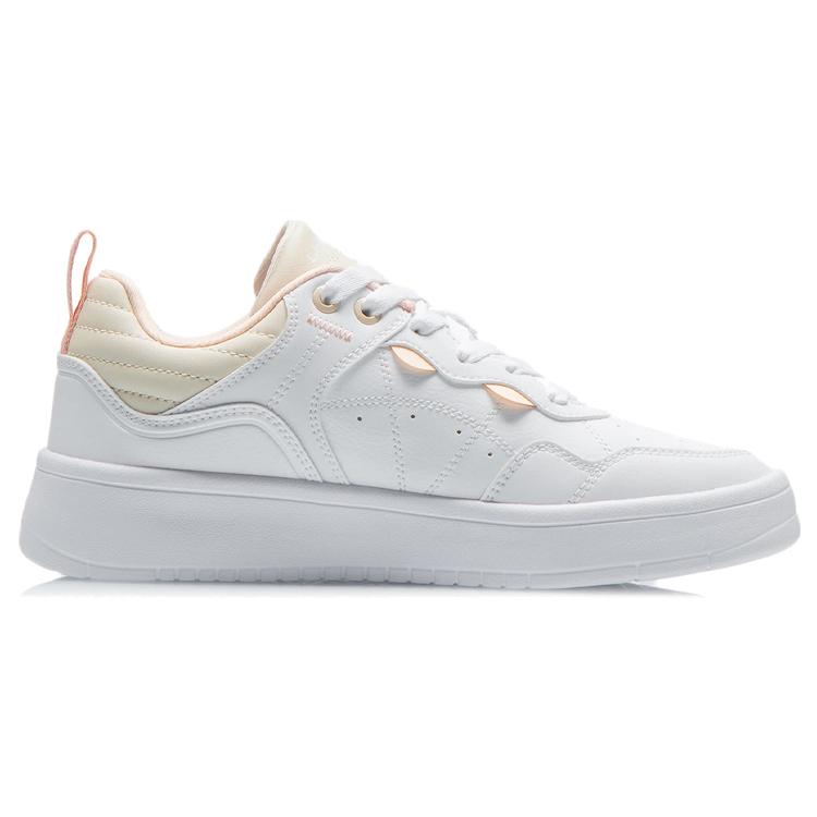 New LINING Skateboard Shoes Women's Low Top Standard White/Swan White