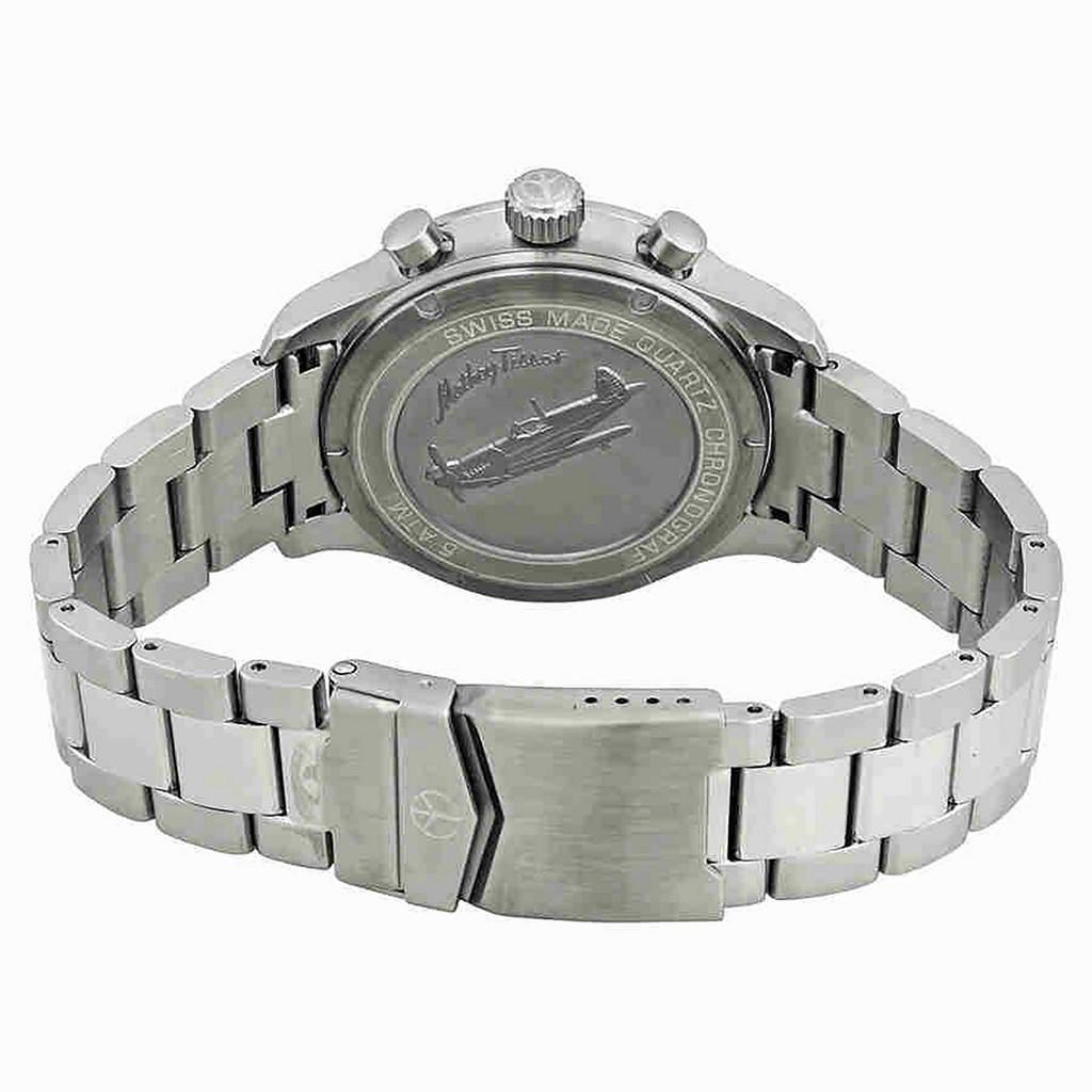Mathey-Tissot Type 21 Flyback Chronograph Stainless Steel Black Dial Quartz H1821CHANO Men's Watch