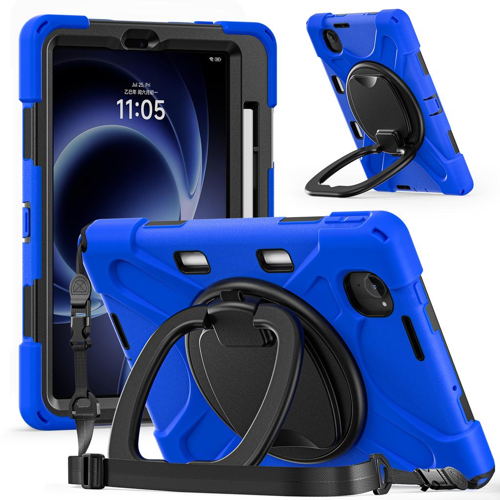 Hybrid Stand Case Universal for Xiaomi Pad Mini Redmi K Pad 2025 8.8 Inch Rotating Handle Grip Armor Cover with Shoulder Strap