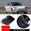 For Tesla 2024 New Model 3 Highland Rear Middle Storage Box Silicone Rear Floor Storage Box Organizer Car Interior Accessories