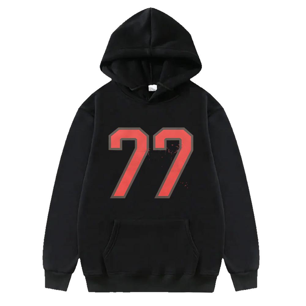 

I Barely Know Her 77 Hoodie Sombr merch Hip Hop Style Graphic Top Men Casual Sweatshirts Long Sleeve Pullovers Unisex Streetwear XS чёрный