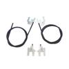 BSR674 Electric Sunroof Repair Track Drive Pull Bowden Cables Left and Right With Metal Mounting Bracket Hinges for Renault Megane MK1 Scenic MK1