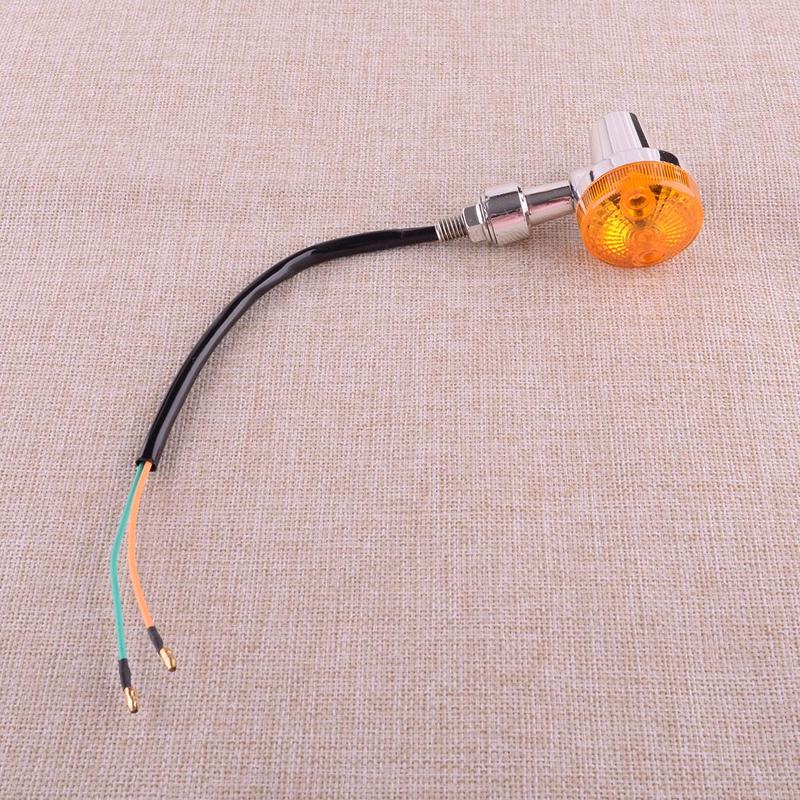 2Pcs Universal Motorcycle Turn Signal Light Lamp Amber Blinker Indicator