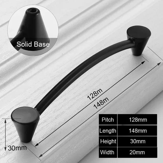 Schwarze Griffe Möbel Schrankknöpfe Muebles Griffe Küchenschubladenknöpfe Schrankgriffe Schrankknöpfe