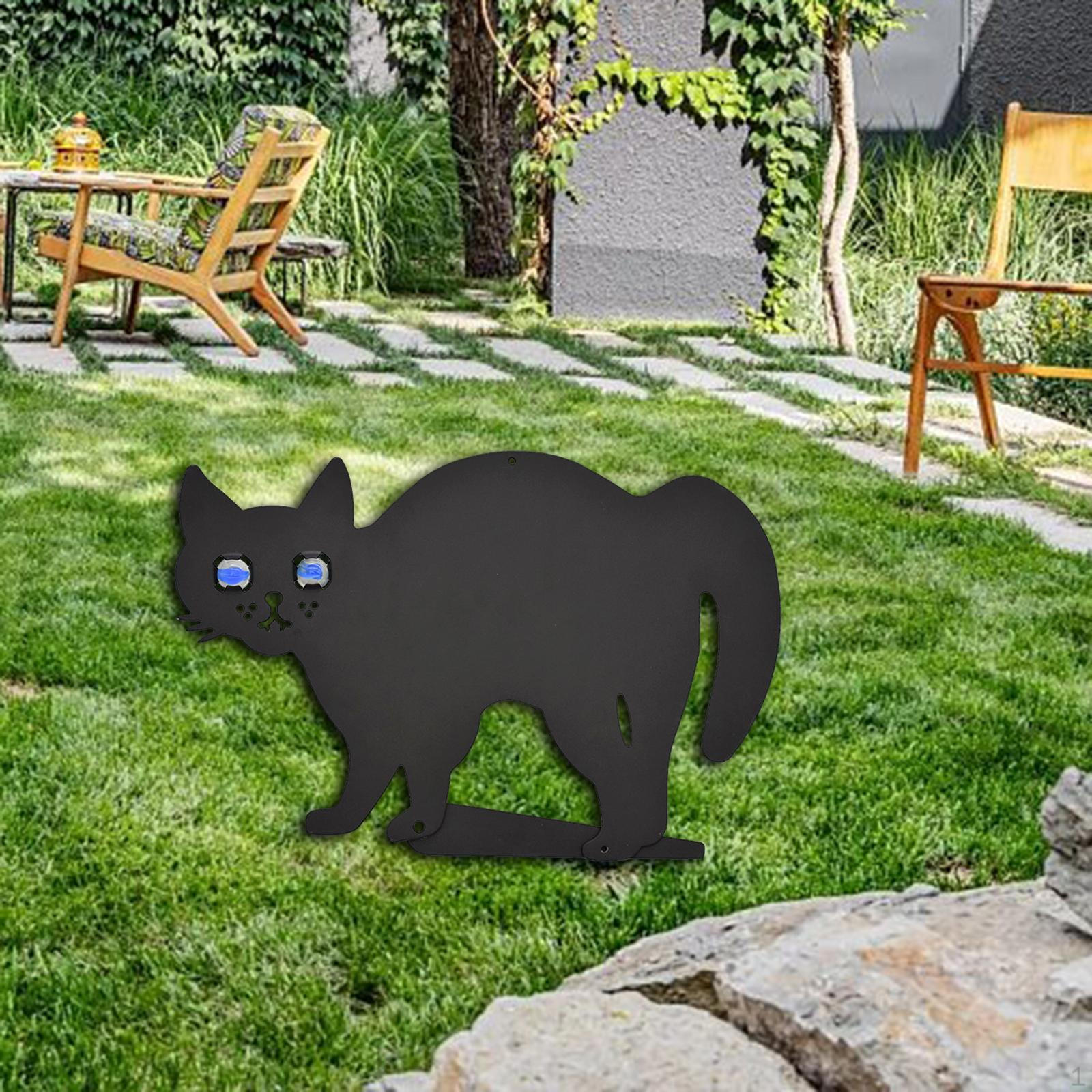 

Elegant Black Cat Garden Stake for Outdoor Halloween Decor 30x20cm