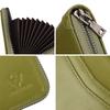 Humerpaul Ladies Wallet First Layer Cowhide Wallet Coin Purse RIFID Anti-theft Brush Organ Wallet Zipper Opening