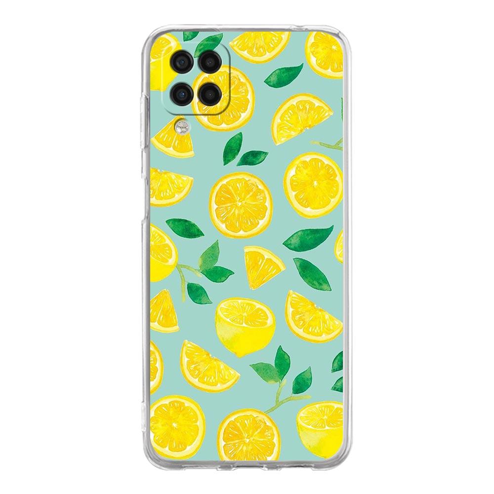 Mediterranean Lemon Phone Case For Samsung Galaxy A51 A71 A21S A12 A11 A31 A41 A03S A13 A33 A73 A53 A52 A32 5G A23 Clear Cover