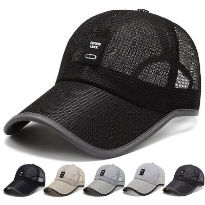 Casquette de baseball d'été en maille respirante pour homme et femme, chapeau pare-soleil