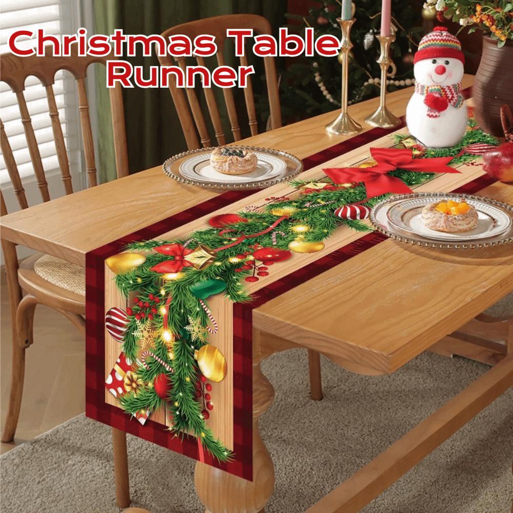 New Year Christmas Table Flag Xmas Party Merry Christmas Decorations Table Cover Home Table Decors