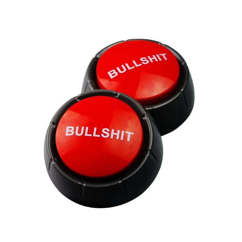 Jest Button Bullshit Office Answer Toys Supplies Novelty Desktop Joke Party