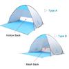 70.9x59x43.3 Inch Automatic Instant Pop-up Beach Tent Anti UV Sun Shelter Cabana for Camping