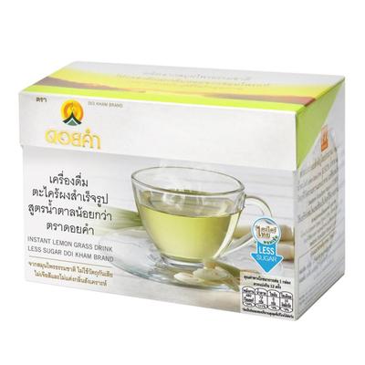 Doi Kham Bevanda istantanea in polvere di citronella Meno zucchero 9 g. x 12 bustine (1 scatola) /9 gr. x 36 bustine (3 scatole) /9 gr. x 72 bustine