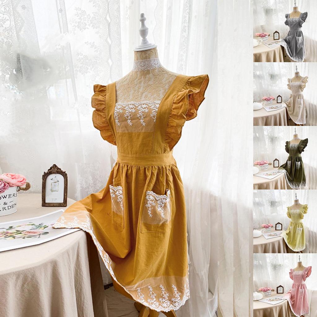 Støvtett Matlagingsforkle Vaskbart Nyttig Lett å Rengjøre Kjøkken Matlagingsklær Beskyttelsesforkle