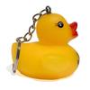 Jeep Rubber Duck Keychain - Squeaky Yellow Duck Keyring, Official Merchandise, Golden Yellow, 2 x 2.25 x 2", goldenyellow