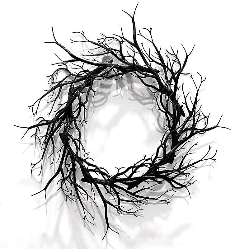 Halloween Wreath Garland Party Decoration Wall Hanging Arrange Props Simulated Bat Unique 3 Styles