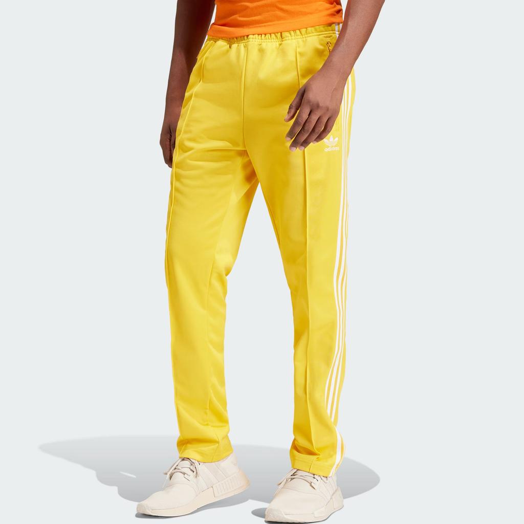Adidas Originals Adicolor Beckenbauer Track Pants With Three Stripes And Elastic Waist Men Bottoms Sunlight-Yellow IP0423