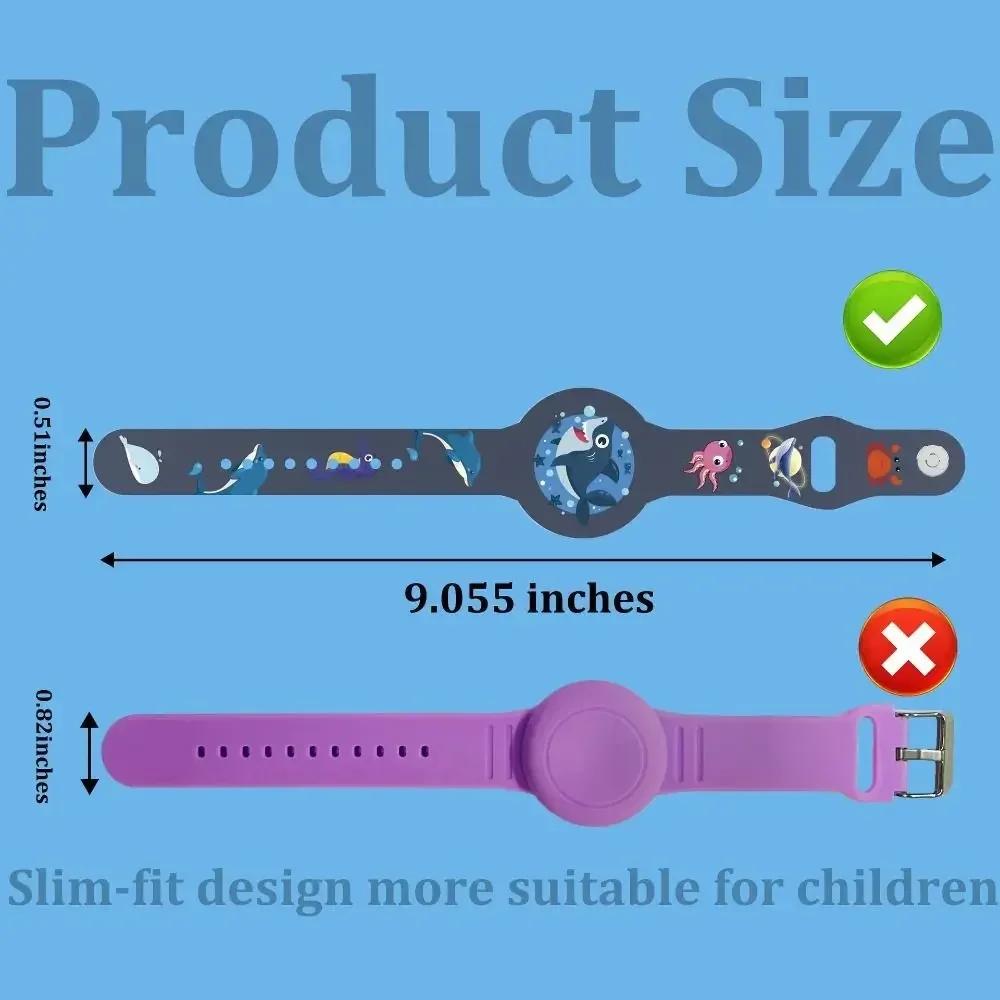 For Apple Airtag Holder Wristband Kids Silicone Case Bracelet Children For AirTags Case Watch Band Waterproof