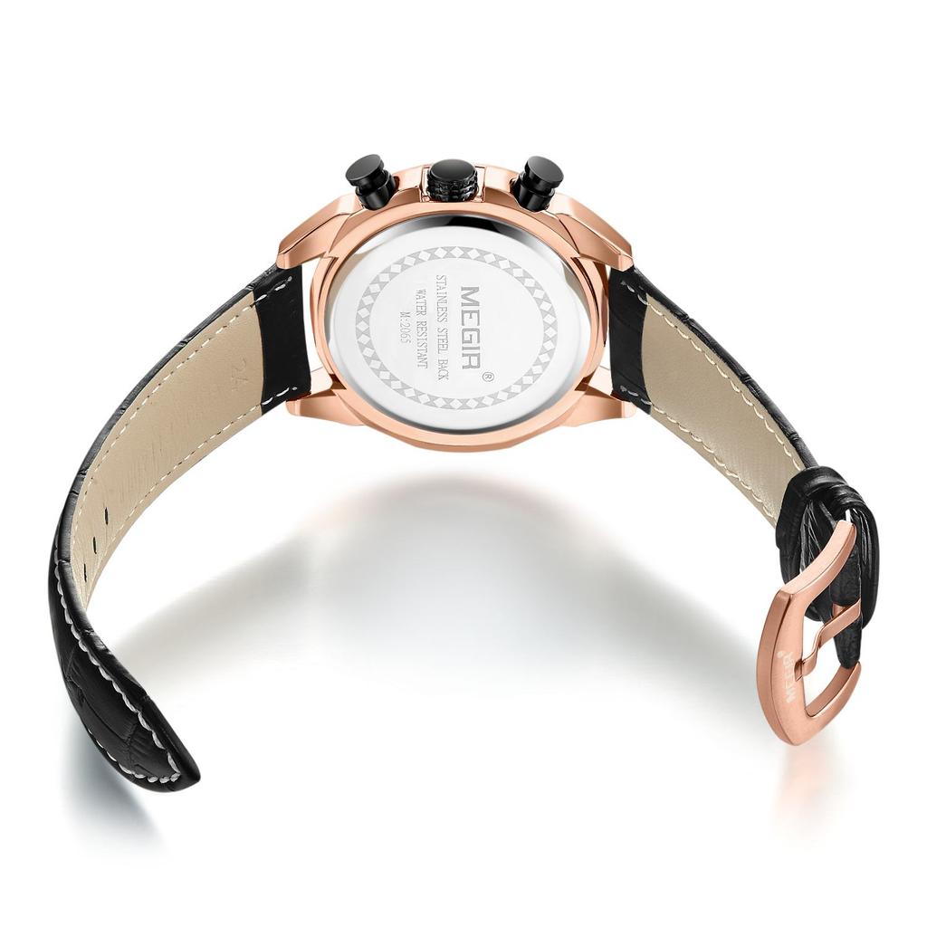 Megir Kreative Quarz Männer Uhr Leder Chronograph Armee Militär Sport Uhren Männer Uhr Stunde Relogio Masculino Reloj Hombre