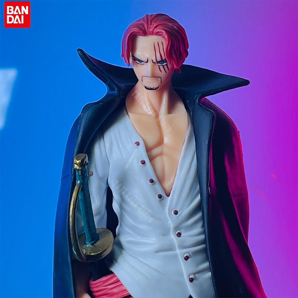 Neue 18cm One Piece Anime Figur Rotschopf Shanks Actionfiguren Cartoon Figur Modell PVC Puppe Sammlung Dekoration Kinderspielzeug Geschenk