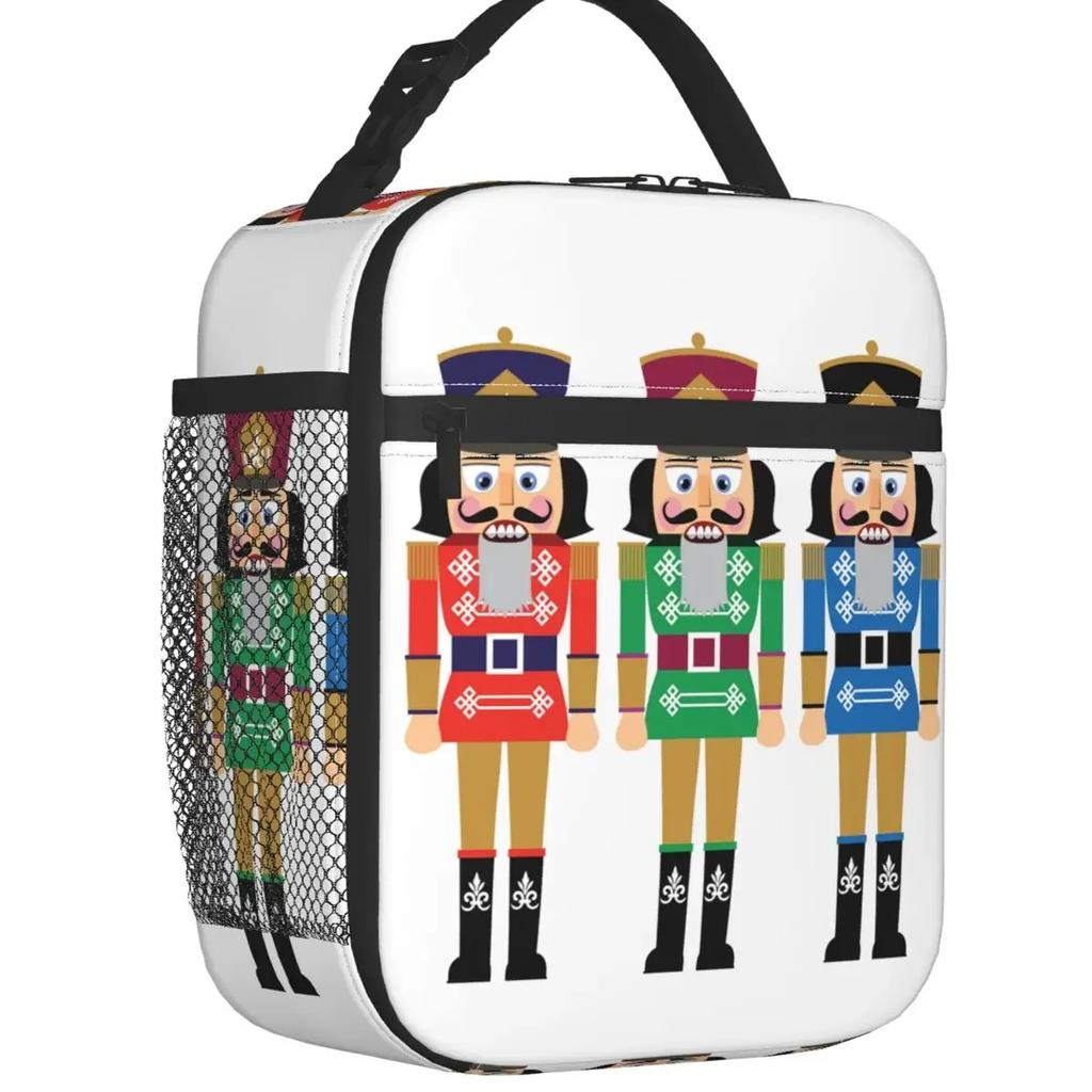 Nutcracker Ballet Dancer Thermal Insulated Lunch Bag Women Resuable Lunch Tote for Outdoor Camping Travel Multifunction Food Box