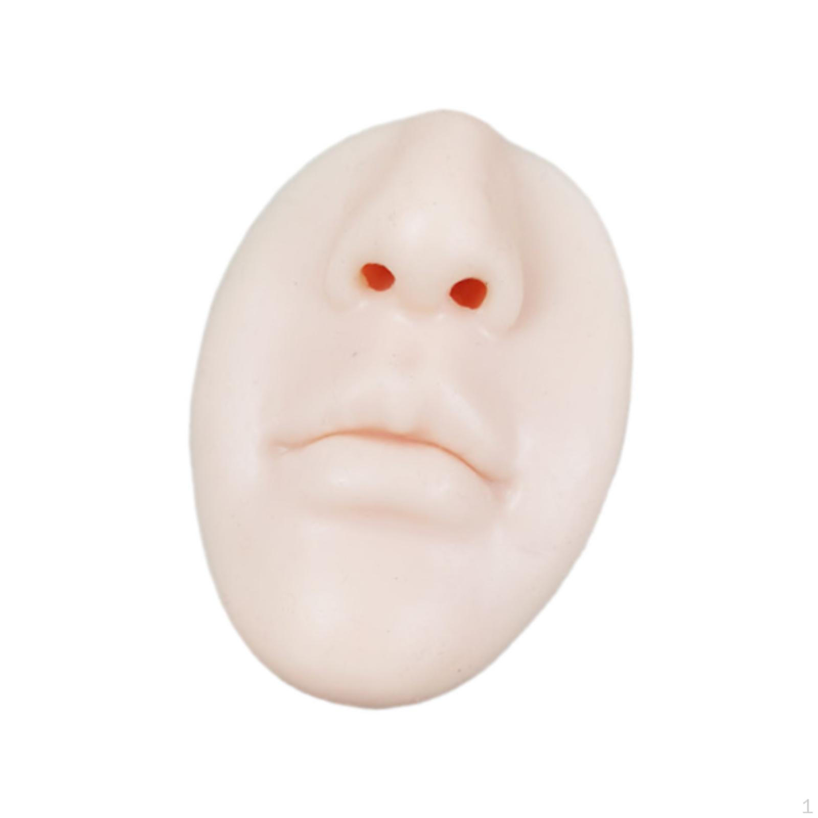 

Силиконовая модель носа и губ для тренировки макияжа и ювелирного дела Light Skin