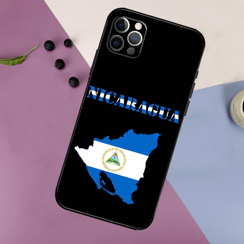 Nicaragua Flag Phone Case For iPhone 16 15 14 13 12 11 17 Pro Max 13 mini 16 Plus 16e 17 Air Bumper Cover
