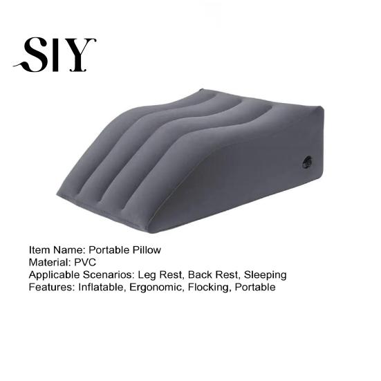 Sleep Improvement Leg Pillow Inflatable Elevation Portable Easy Inflation Flocking Ergonomic Post-operative Design Multifunctional for Circulation