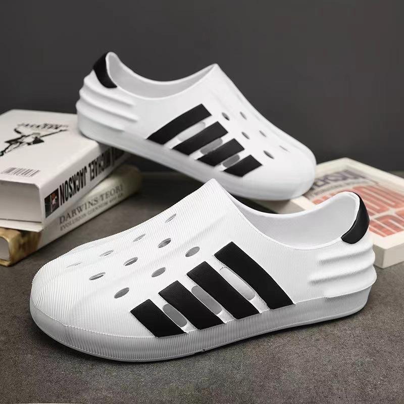 

Наступая на дерьмовые туфли мужская летняя одежда спорт двойка сумка голова тапочки большой размер пляжные сандалии ночной рынок оптом 38-39 белый