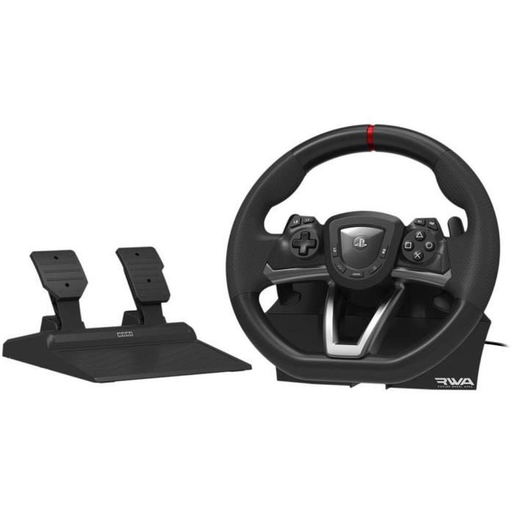 Volant de course - Racing Wheel Apex - HORI - PC, PS4 et PS5 - Pédales incluses - Filaire