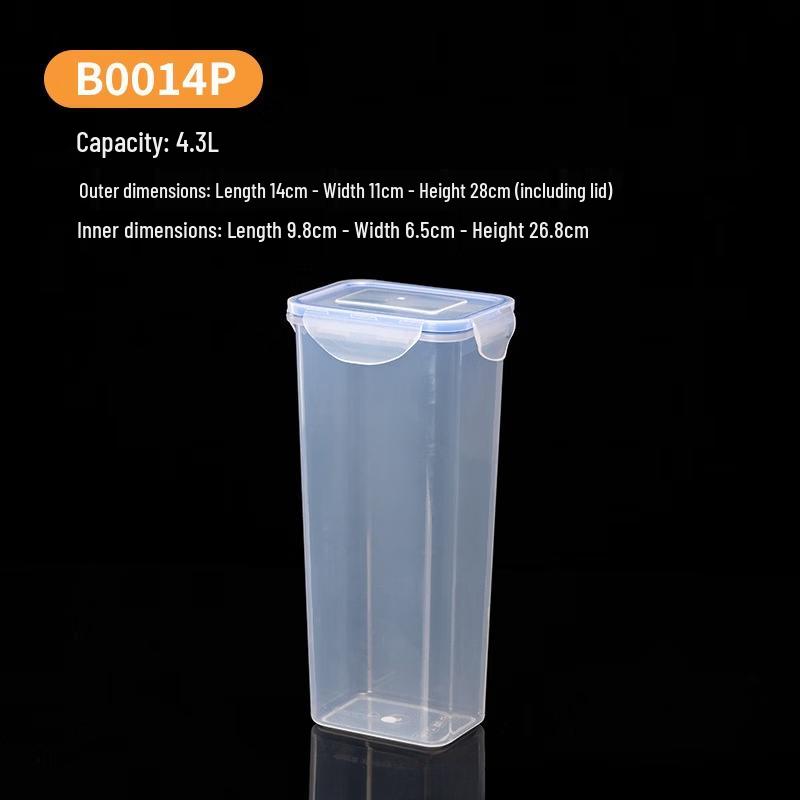 RuHan 4.3L Plastic Refrigerator Storage Boxes (Set of 3)