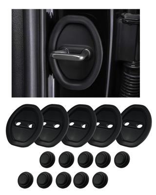 Amortiguador de Puerta Negro, Amortiguador de Choque para Aislamiento Acústico de Puertas, Compatible con Toyota Rise A200A, A210A,